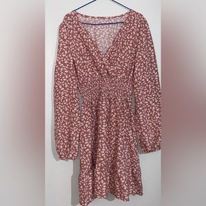 SHEIN pink dress ditsy floral